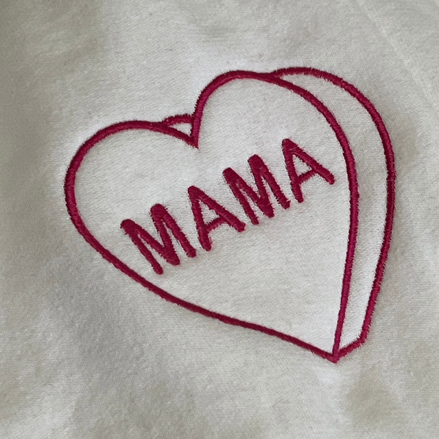 Matching mama and mini embroidered jumpers 
