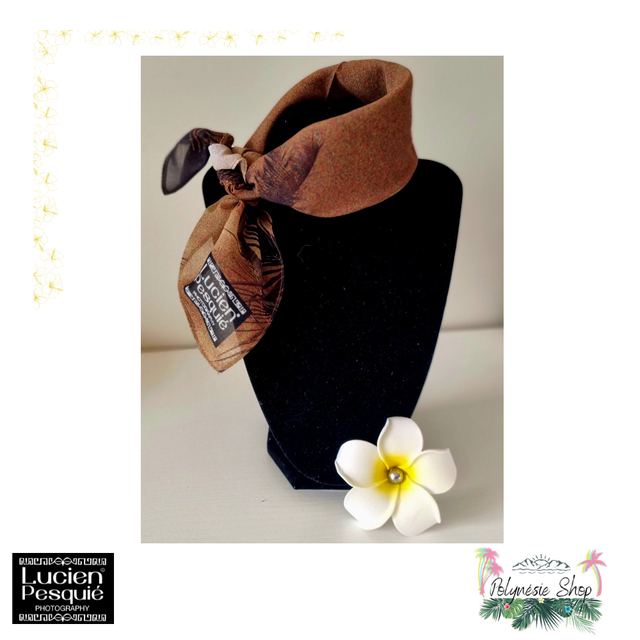 Foulard cocotiers vue vers le haut 46x46cm