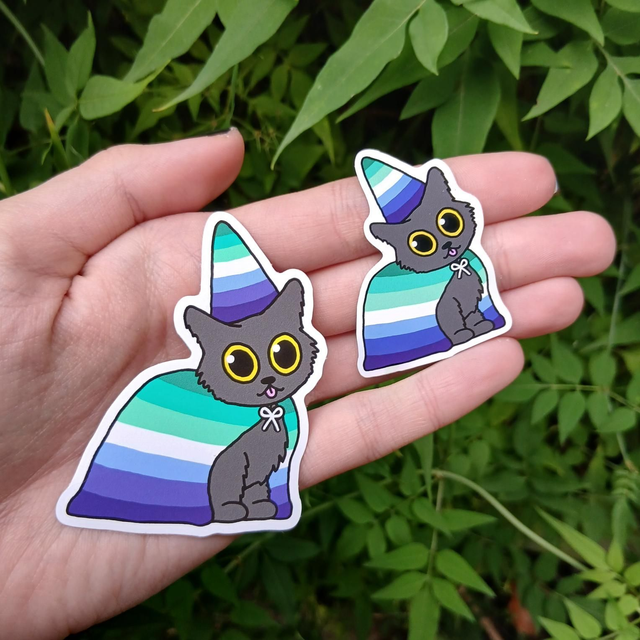 Gay Pride Cat Sticker