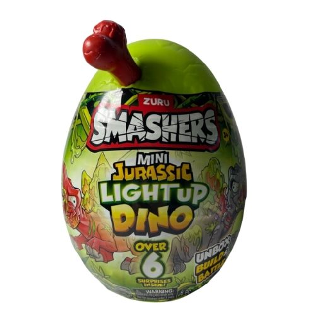 Huevo de Dinosaurio Mini Jurassic Light Up Smashers