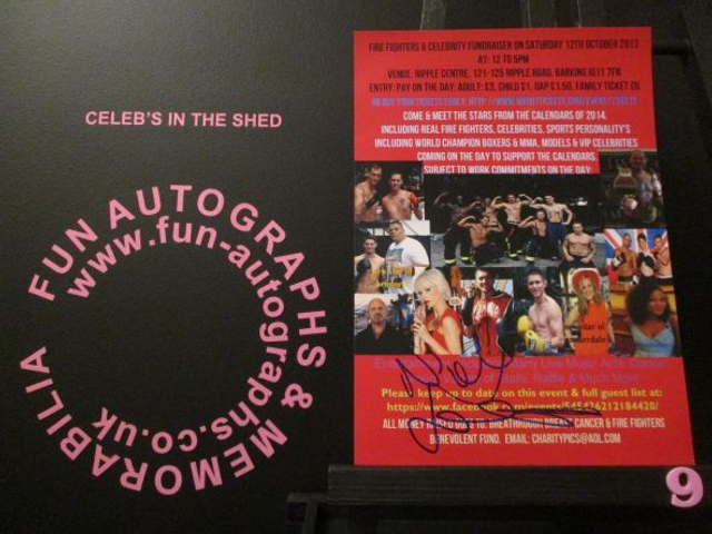 Nicole Faraday Authentic Autographed 7x5 Flyer (9)