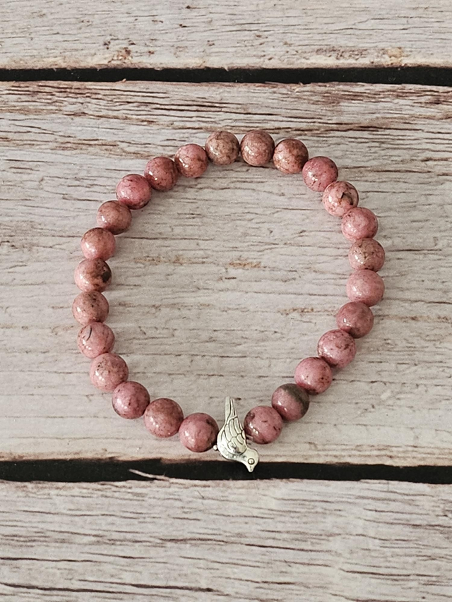 Bracelet en Rhodonite – 6 mm