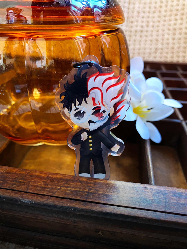 Anxious school boy Acrylic Keychain