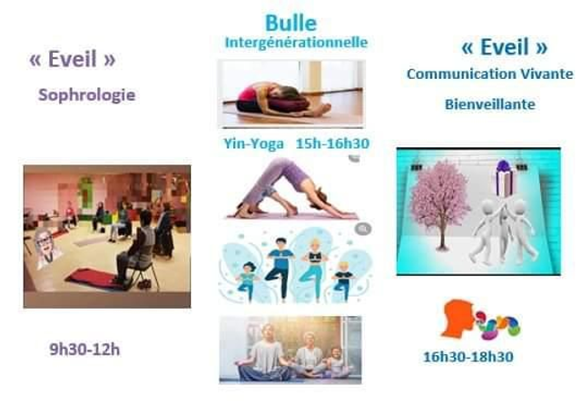 "Eveil"ou "Bulle" 3 séances de 2h30 au choix 