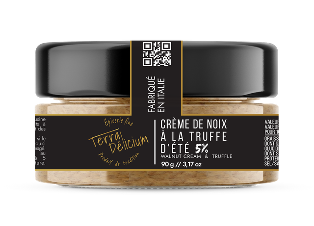 Crème de noix à la truffe d'été 5% 90 gr.