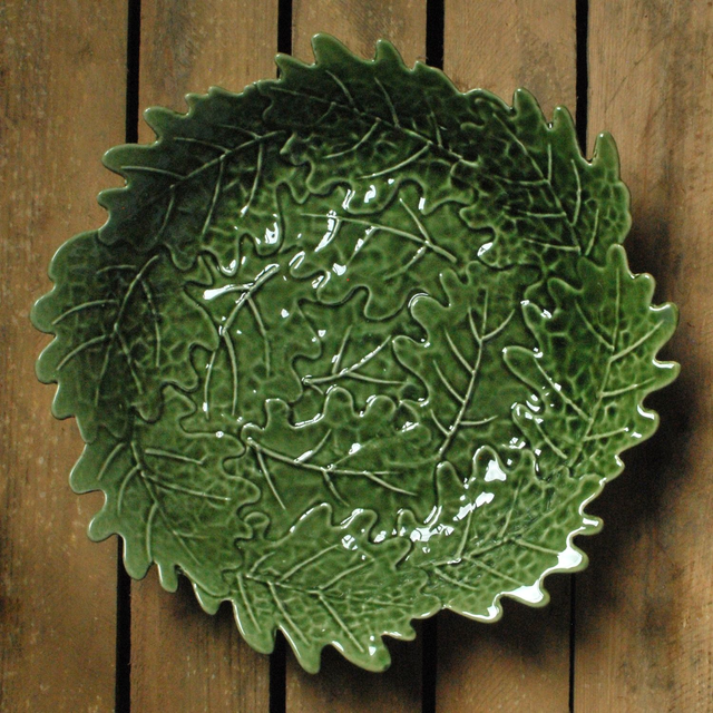 Oak Leaf Shallow Bowl or Saucer