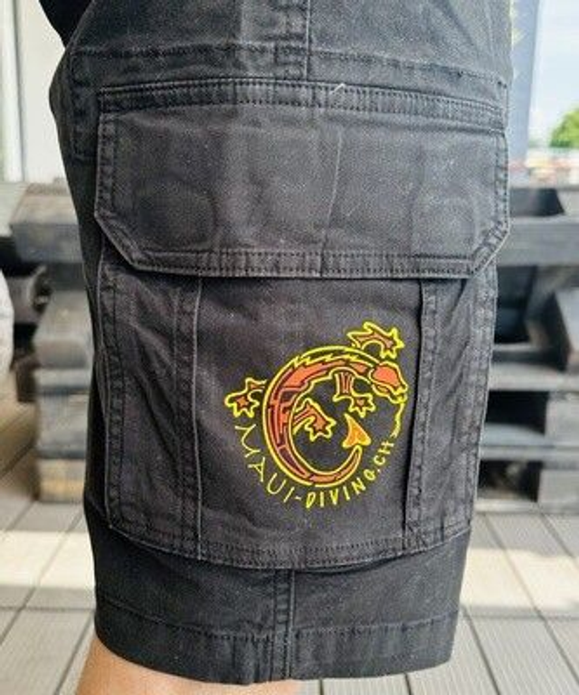 Maui-Diving short cargo noir