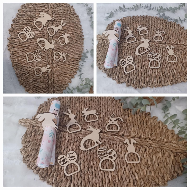 Rond de serviette de Pâques