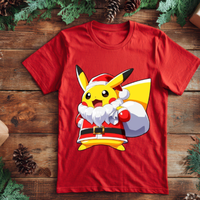 Pikachu Christmas T-shirt