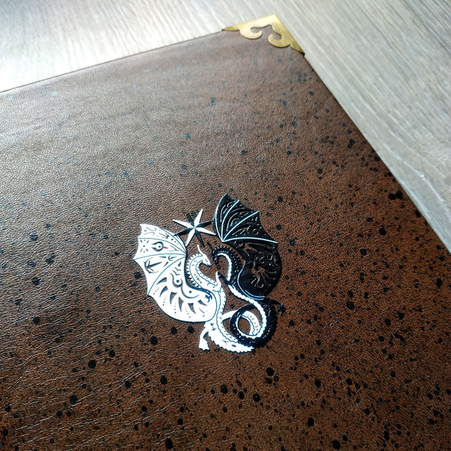 Grimoire cuir "Dragons"