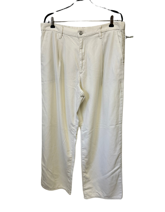 Uniqlo Trousers in Denim / White