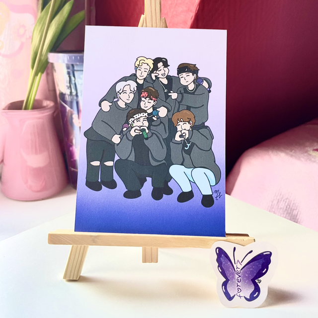 Lot Fanart BTS et sticker ARMY