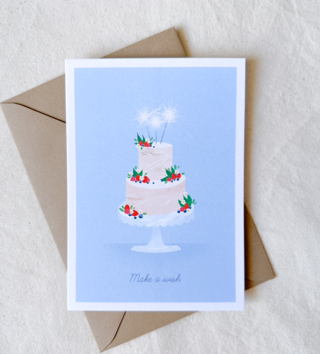 Carte Anniversaire - Make a wish