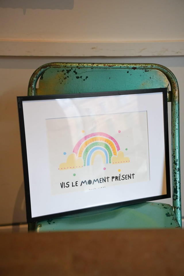 Affiche A4 "Vis le moment présent"