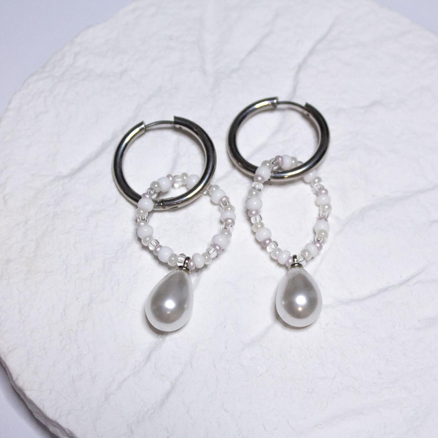 Pearls & Beads (srebrna)