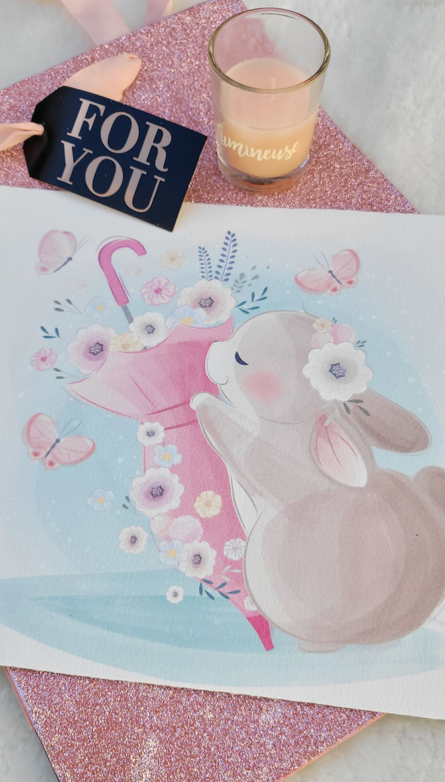 Pochette Lapin tendresse 1 collection Petit Chou