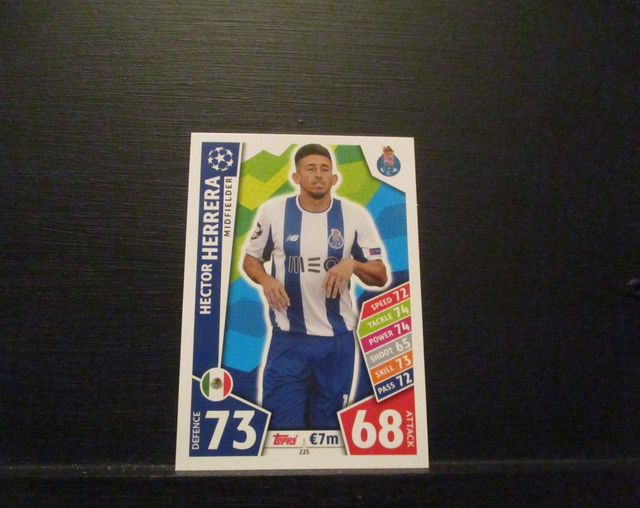 Hector Herrera - UEFA Champions League Match Attax 2017/18 Original Trading Card #225