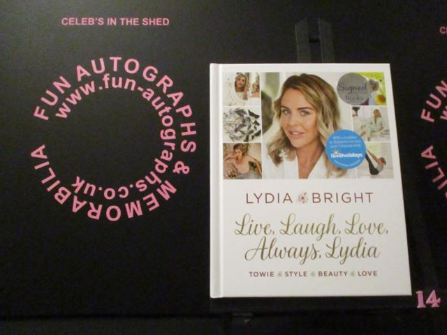 Lydia Bright 'Live, Laugh, Love, Always, Lydia' Authentic Autographed Hardback Book (14)