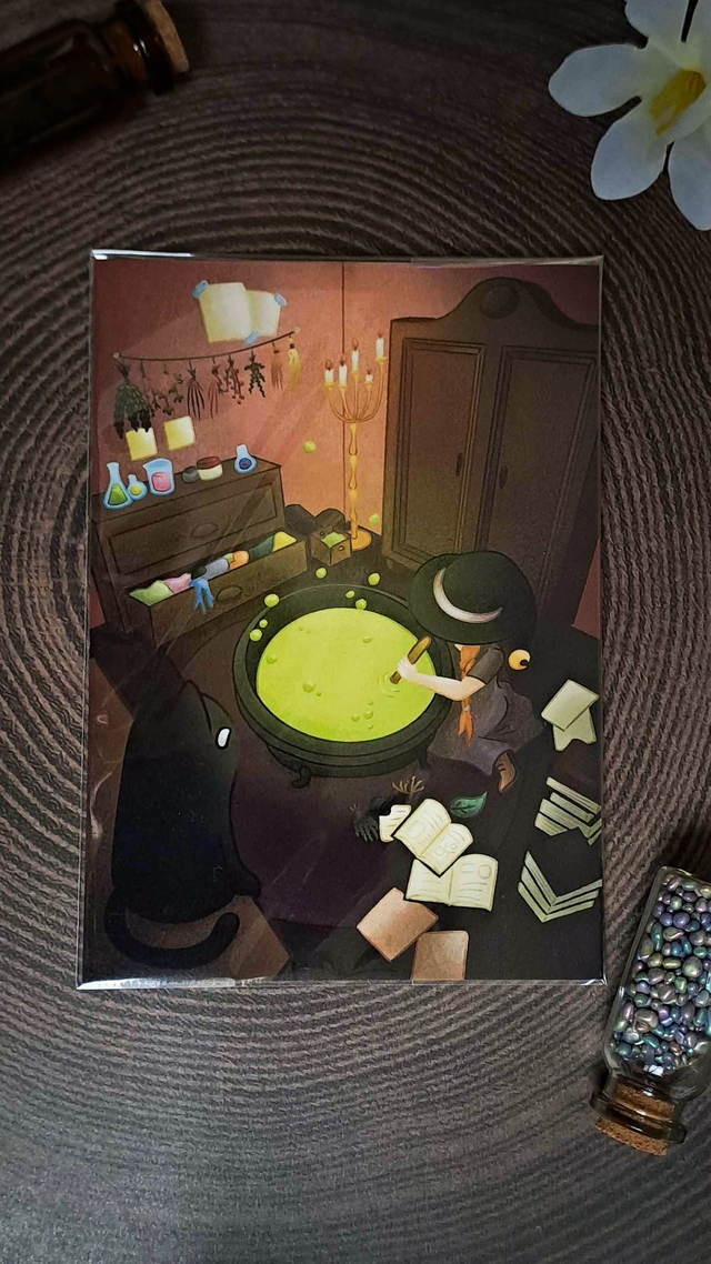 Wickedly Potion Homework Postcard