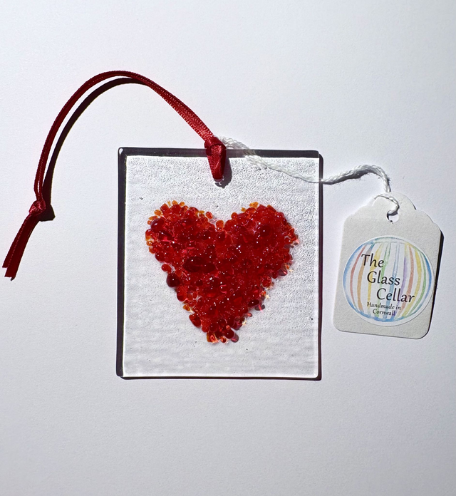 Frit Red Heart Small Hanger 