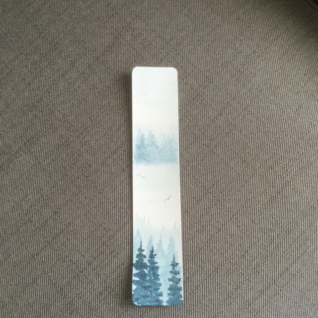 Marque-page Thème Forêt en hiver 21