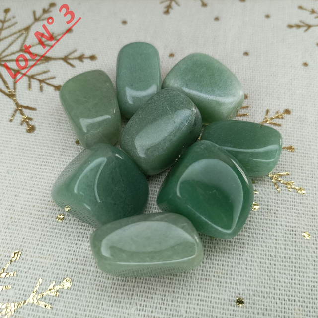 Aventurine Verte / Pierres Roulées / Lot N° 3