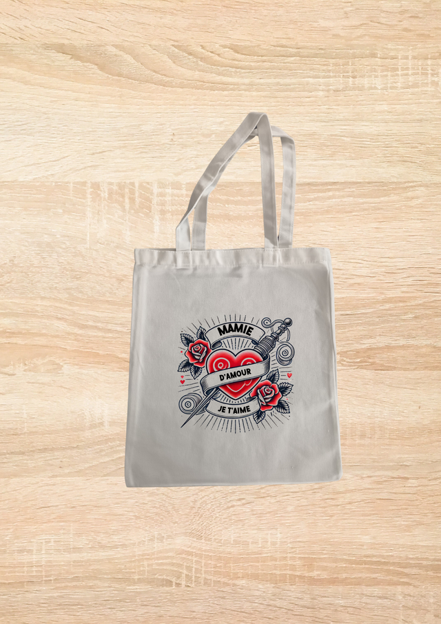 Sac fourre tout mamie d&#039;amour je t&#039;aime 