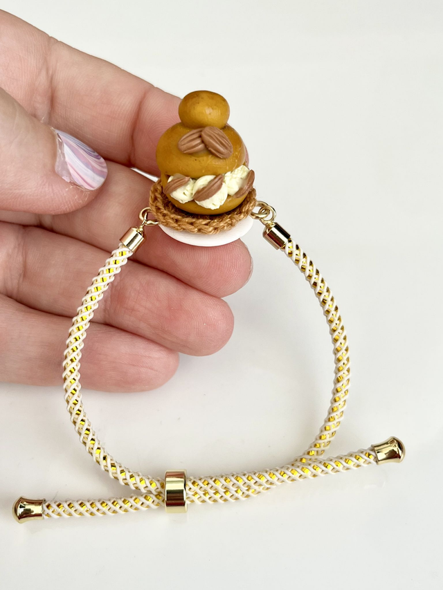 Bracciale Brioche gelato con il tuppo - gusto Mandorla