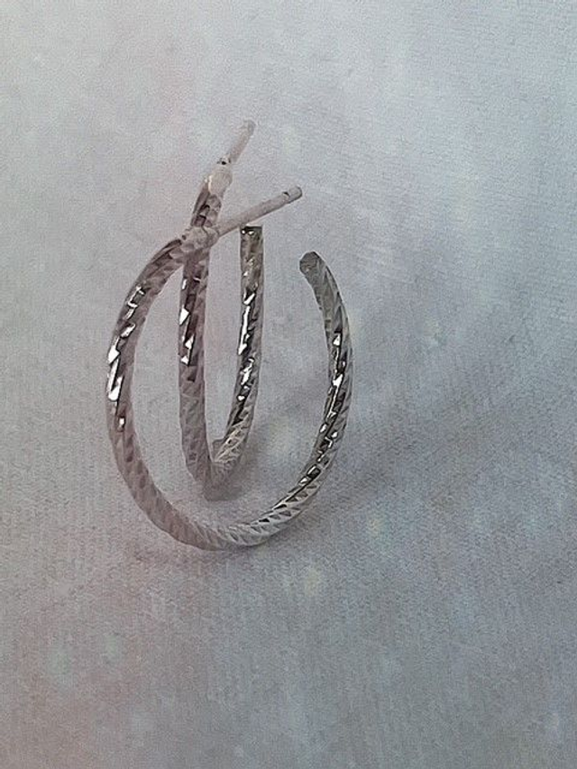 Diamond Cut Hoops
