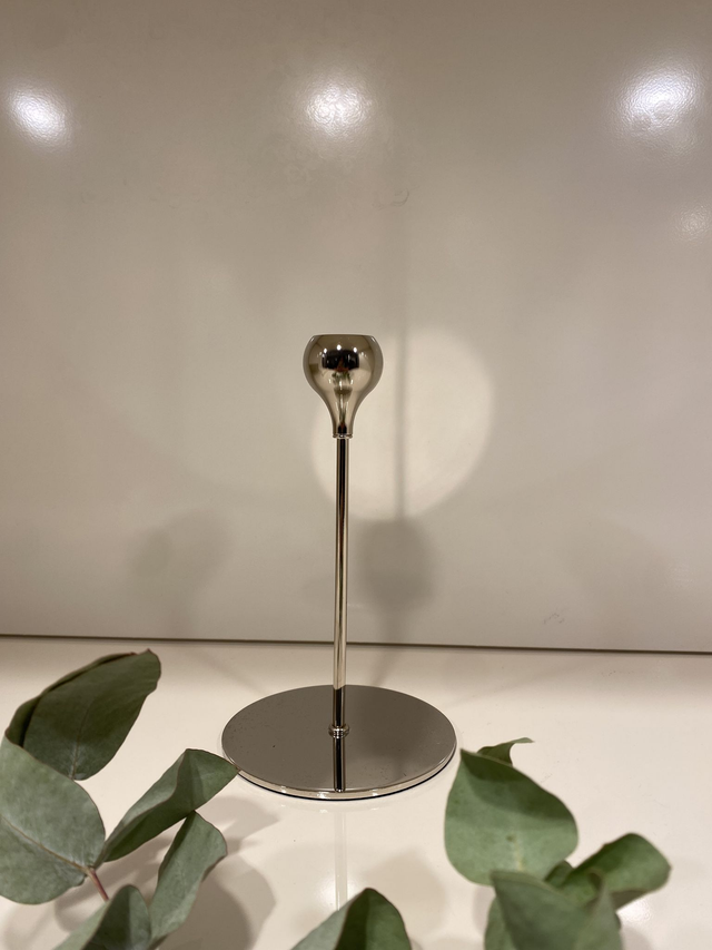 Kerzenleuchter Newton silber 17h für Stabkerze - Kaheku