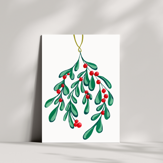 Cartes de Noël - Bouquet suspendu