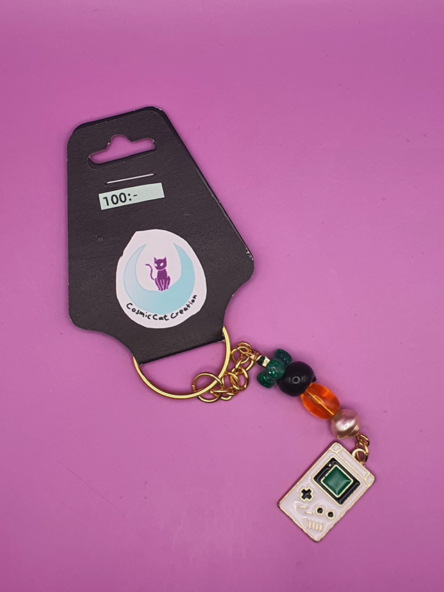 Keychain Gold Gameboy 