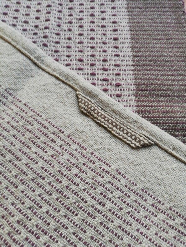 Linge à vaisselle en coton-lin bio – Tissé main