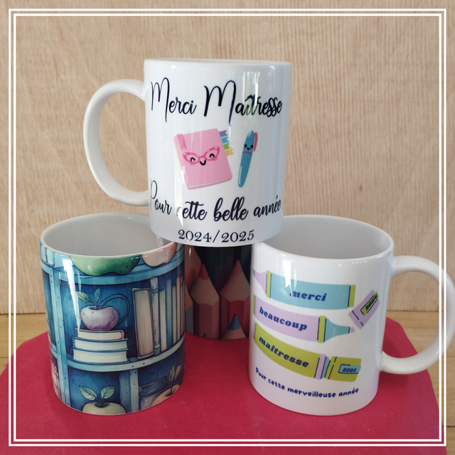 Mug cadeau Maîtresse - ATSEM - personnel scolaire