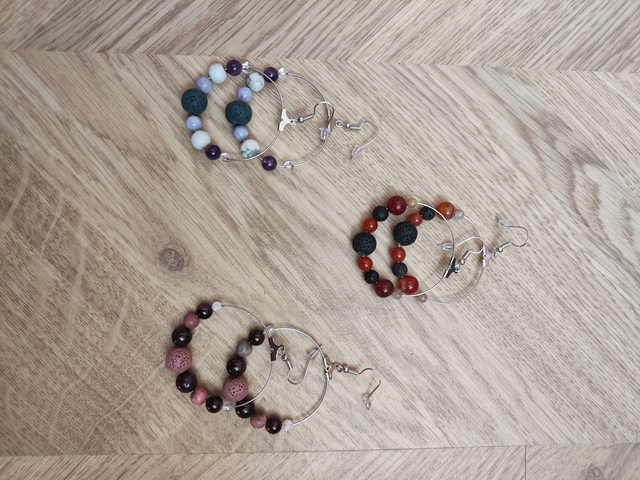 Boucles d'oreilles grands cercles