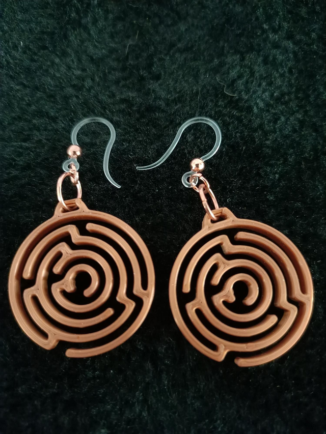 Boucles d&#039;oreilles labyrinthe 