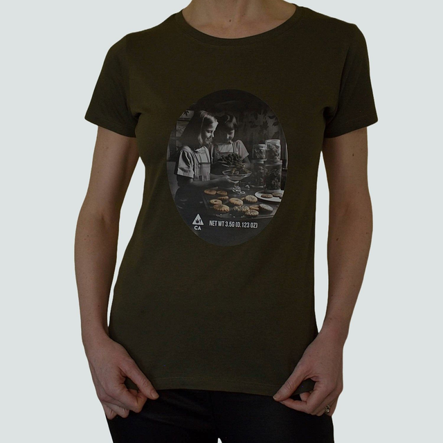 Women's Girl Scout Cookies T-Shirt Army Green