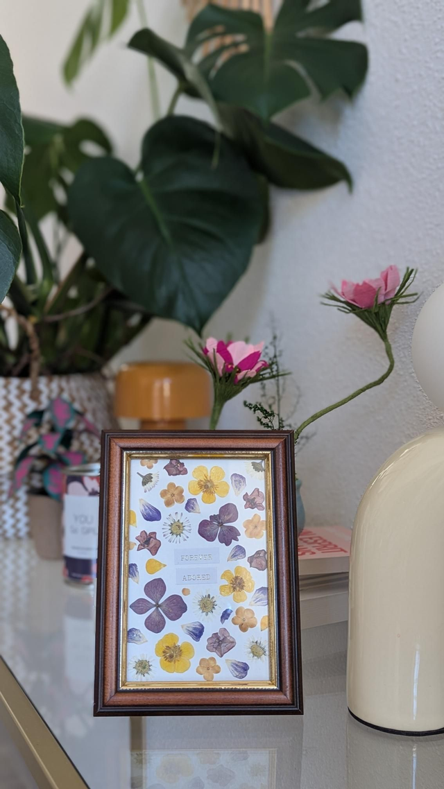 Herbier cadre vintage - Forever adored