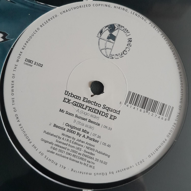 Urban Electro Squad - Ex-Girlfriends EP - DIKI2102 - 12"