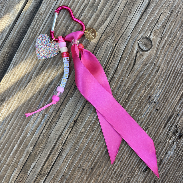 Porte-clés Grigri NOUNOU rose