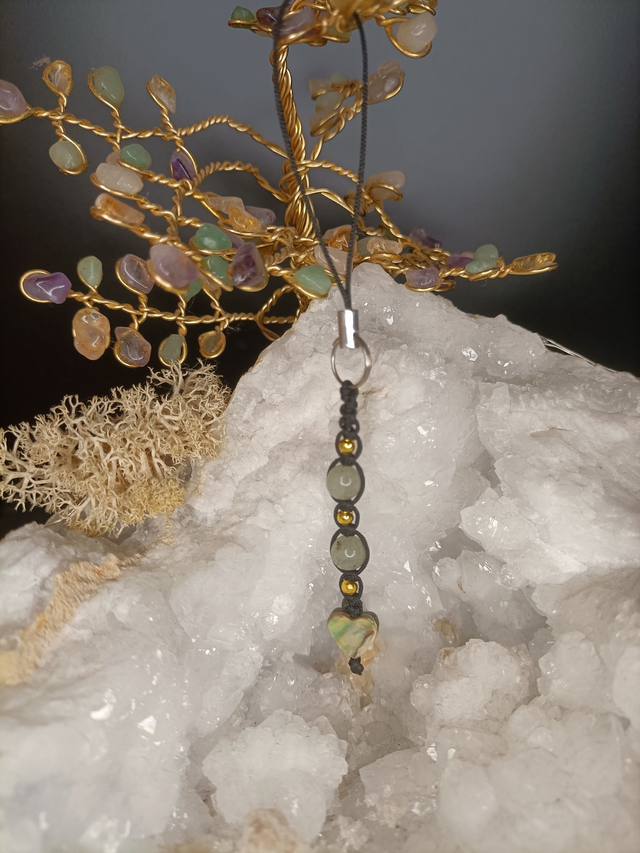 Coeur nacré Labradorite