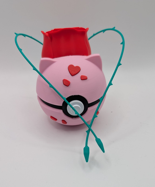 Valentines Rose Bulbasaur Pokeball