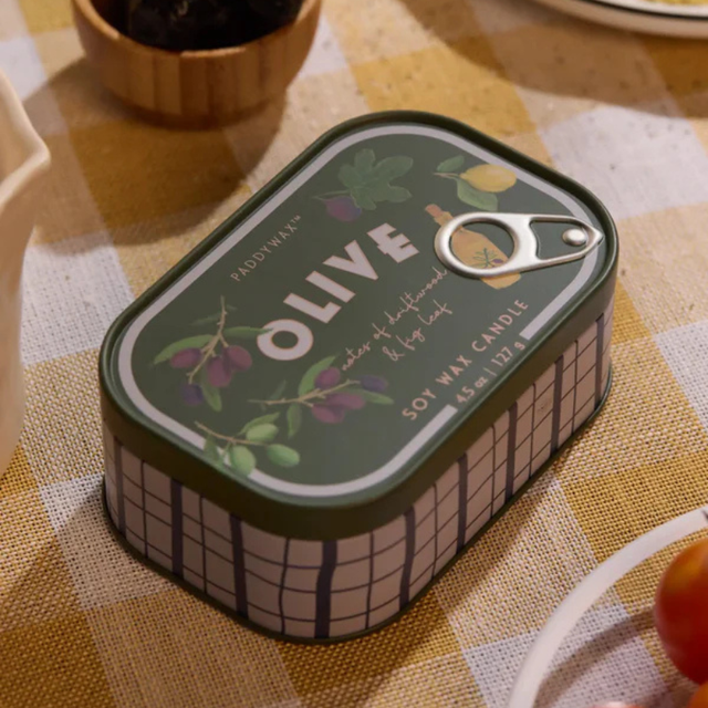 Paddywax Tin candle olive