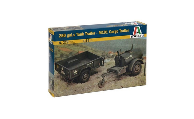 Remorques M101 et 250 gallons Italeri 229 1/35