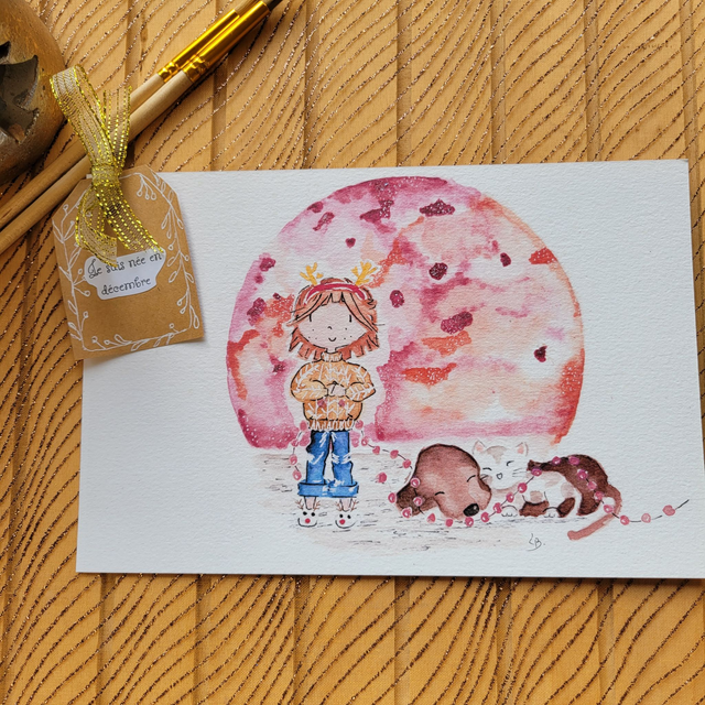 Illustration "Je suis née en décembre"