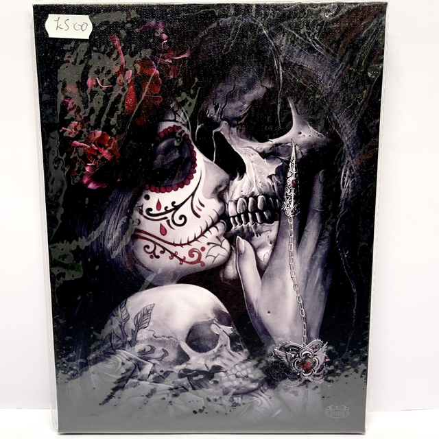 Spiral Art - Dead Kiss Hanging Canvas Print