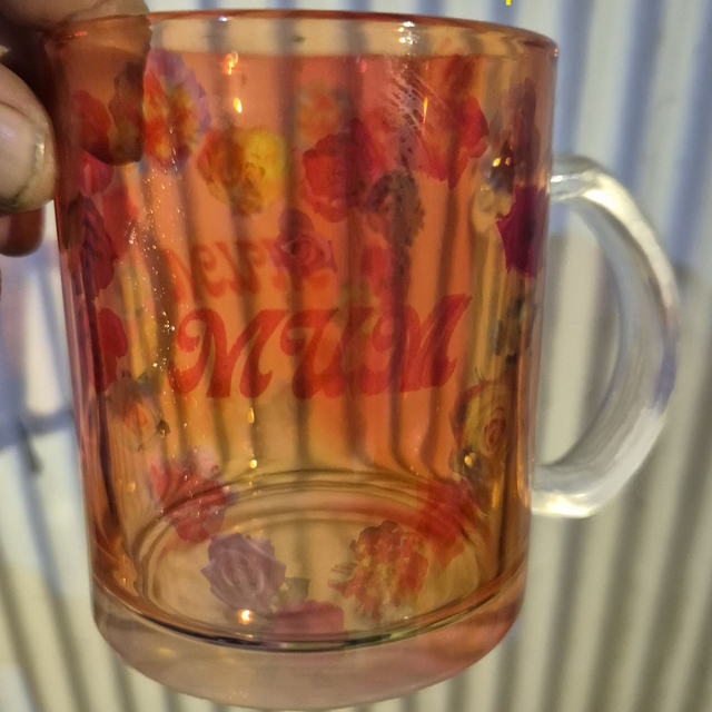 330ml Glass Coffee Cup - Sublimated