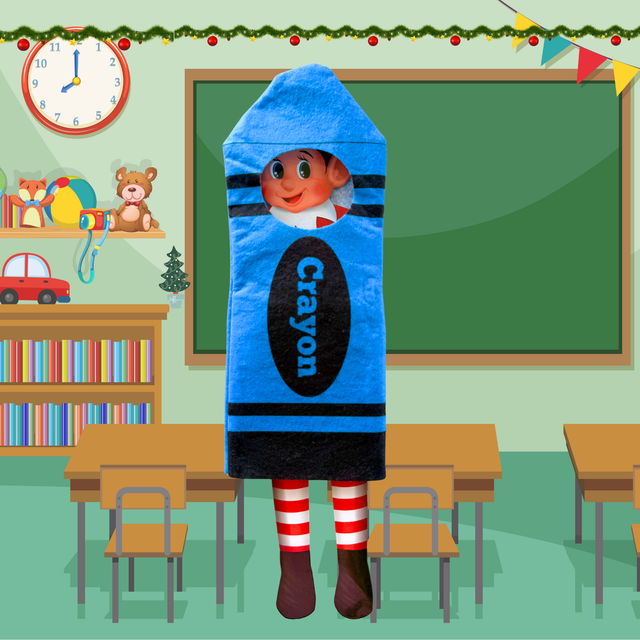Déguisement lutin farceur " Crayon bleu " 