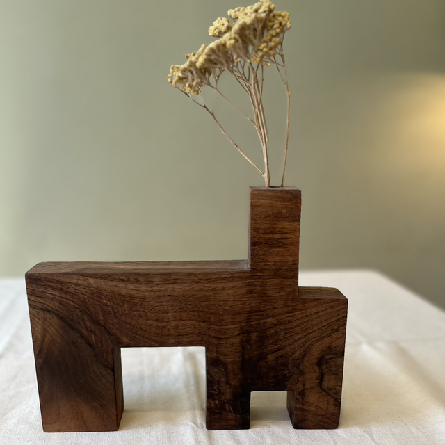 Grand soliflore noyer / Perrine Besson