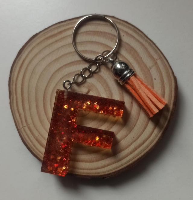 Porte clés lettre - F